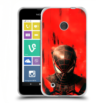 Пластиковый чехол на Nokia Lumia 530 с принтом человек паук spiderman