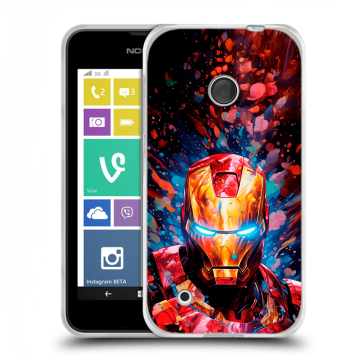 Пластиковый чехол на Nokia Lumia 530 с принтом Железный человек Ironman Пластиковый чехол на Nokia Lumia 530 с принтом Железный человек Ironman