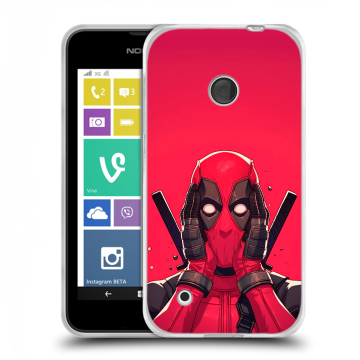 Пластиковый чехол на Nokia Lumia 530 с принтом Дедпул Deadpool Пластиковый чехол на Nokia Lumia 530 с принтом Дедпул Deadpool