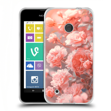Пластиковый чехол на Nokia Lumia 530 с принтом Розы цветы