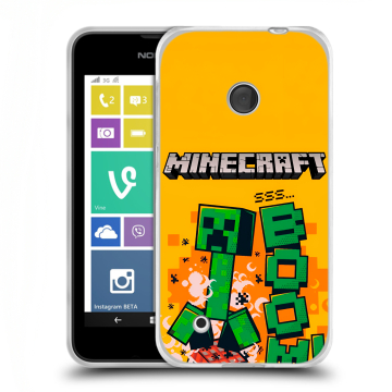 Пластиковый чехол на Nokia Lumia 530 с принтом Майнкрафт Minecraft Пластиковый чехол на Nokia Lumia 530 с принтом Майнкрафт Minecraft