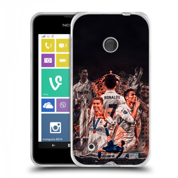 Пластиковый чехол на Nokia Lumia 530 с принтом Реал Роналдо Real Ronaldo