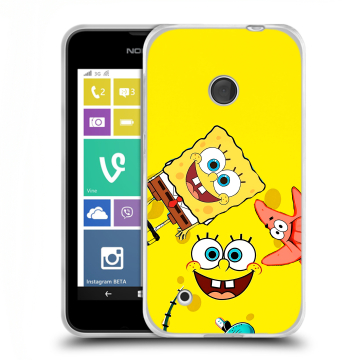 Пластиковый чехол на Nokia Lumia 530 с принтом Спанч боб Спанчбоб Пластиковый чехол на Nokia Lumia 530 с принтом Спанч боб Спанчбоб
