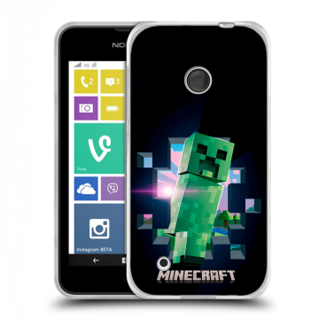 Пластиковый чехол на Nokia Lumia 530 с принтом Майнкрафт Minecraft Пластиковый чехол на Nokia Lumia 530 с принтом Майнкрафт Minecraft