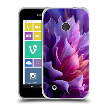 Пластиковый чехол на Nokia Lumia 530 с принтом женский цветы