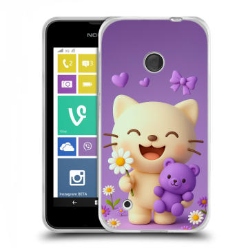 Пластиковый чехол на Nokia Lumia 530 с принтом для девочек Пластиковый чехол на Nokia Lumia 530 с принтом для девочек