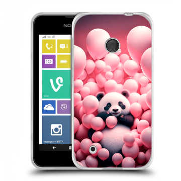Пластиковый чехол на Nokia Lumia 530 с принтом Панда Пластиковый чехол на Nokia Lumia 530 с принтом Панда