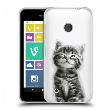 Пластиковый чехол на Nokia Lumia 530 с принтом Котенок Пластиковый чехол на Nokia Lumia 530 с принтом Котенок