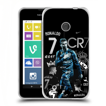 Пластиковый чехол на Nokia Lumia 530 с принтом Реал Роналдо