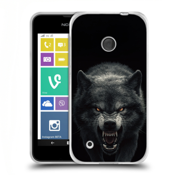 Пластиковый чехол на Nokia Lumia 530 с принтом Волк