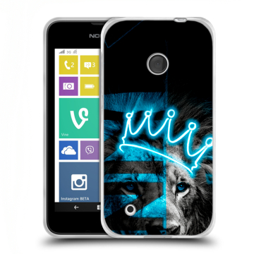 Пластиковый чехол на Nokia Lumia 530 с принтом Король лев