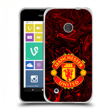 Пластиковый чехол на Nokia Lumia 530 с принтом Manchester United