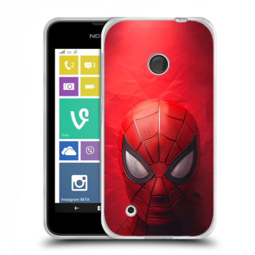 Пластиковый чехол на Nokia Lumia 530 с принтом Spiderman Человек паук