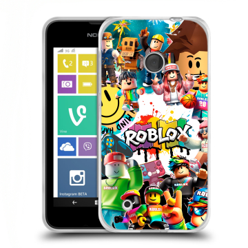 Пластиковый чехол на Nokia Lumia 530 с принтом Roblox Роблокс Пластиковый чехол на Nokia Lumia 530 с принтом Roblox Роблокс
