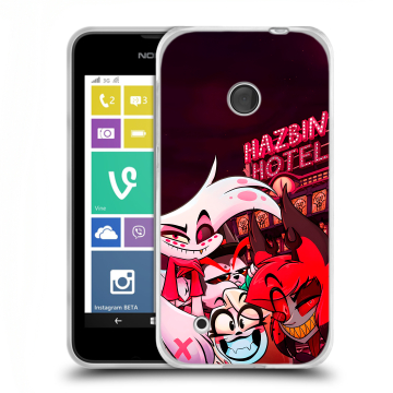Пластиковый чехол на Nokia Lumia 530 с принтом Hazbin Hotel Отель Хазбин Пластиковый чехол на Nokia Lumia 530 с принтом Hazbin Hotel Отель Хазбин