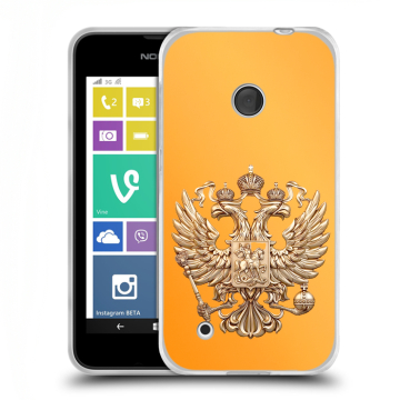 Пластиковый чехол на Nokia Lumia 530 с принтом Герб Флаг России