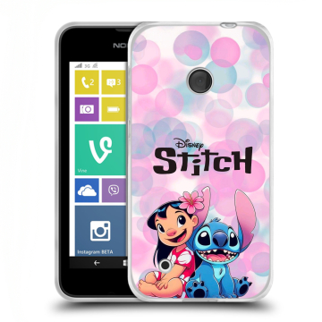 Пластиковый чехол на Nokia Lumia 530 с принтом Лило и Стич