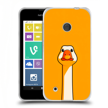 Пластиковый чехол на Nokia Lumia 530 с принтом Смешная утка
