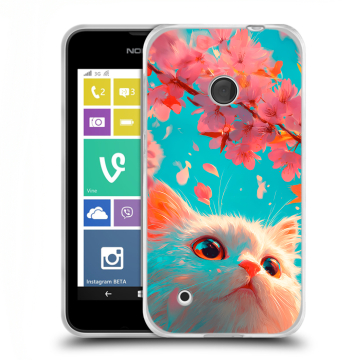 Пластиковый чехол на Nokia Lumia 530 с принтом Красивый кот
