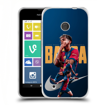 Пластиковый чехол на Nokia Lumia 530 с принтом Барселона Barca Yamal 