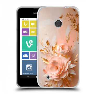 Пластиковый чехол на Nokia Lumia 530 с принтом женский