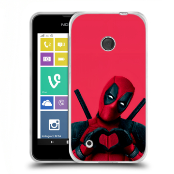 Пластиковый чехол на Nokia Lumia 530 с принтом Дедпул Deadpool Пластиковый чехол на Nokia Lumia 530 с принтом Дедпул Deadpool