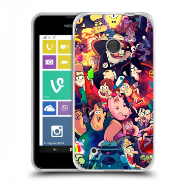 Пластиковый чехол на Nokia Lumia 530 с принтом Gravity Falls Гравити Фолз Пластиковый чехол на Nokia Lumia 530 с принтом Gravity Falls Гравити Фолз