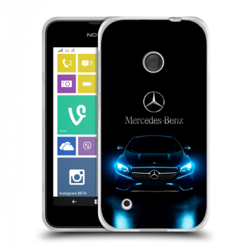Пластиковый чехол на Nokia Lumia 530 с принтом Mercedes Мерседес