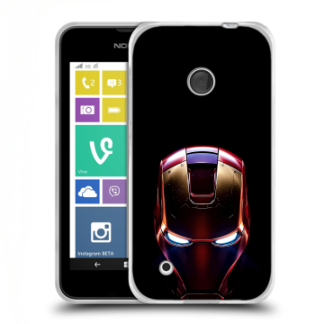 Пластиковый чехол на Nokia Lumia 530 с принтом IronMan Железный человек