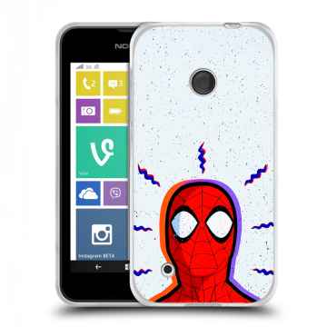 Пластиковый чехол на Nokia Lumia 530 с принтом Spiderman Человек паук