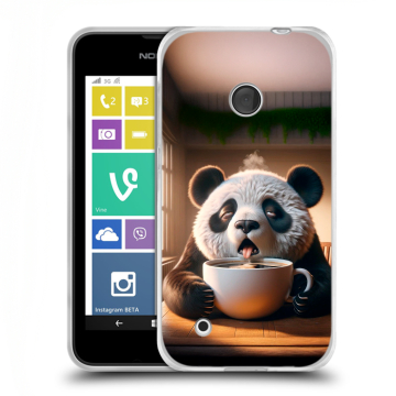 Пластиковый чехол на Nokia Lumia 530 с принтом смешная панда Пластиковый чехол на Nokia Lumia 530 с принтом смешная панда