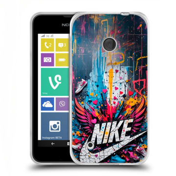 Пластиковый чехол на Nokia Lumia 530 с принтом Nike Найк Пластиковый чехол на Nokia Lumia 530 с принтом Nike Найк