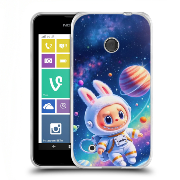 Пластиковый чехол на Nokia Lumia 530 с принтом Labubu Лабубу Пластиковый чехол на Nokia Lumia 530 с принтом Labubu Лабубу