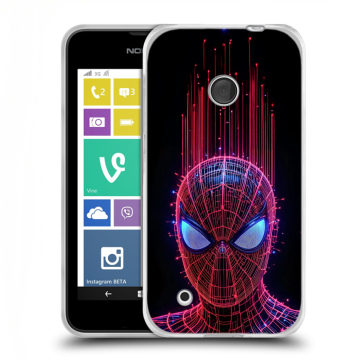 Пластиковый чехол на Nokia Lumia 530 с принтом Spiderman Человек паук Пластиковый чехол на Nokia Lumia 530 с принтом Spiderman Человек паук