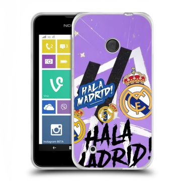 Пластиковый чехол на Nokia Lumia 530 с принтом Real Madrid Реал Мадрид