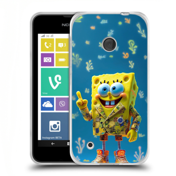 Пластиковый чехол на Nokia Lumia 530 с принтом Спанч боб Спанчбоб Пластиковый чехол на Nokia Lumia 530 с принтом Спанч боб Спанчбоб