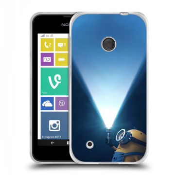 Пластиковый чехол на Nokia Lumia 530 с принтом Миньоны