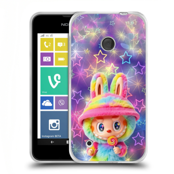 Пластиковый чехол на Nokia Lumia 530 с принтом Labubu Лабубу