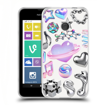 Пластиковый чехол на Nokia Lumia 530 с принтом Y2K Пластиковый чехол на Nokia Lumia 530 с принтом Y2K