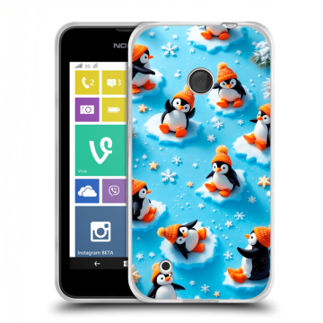 Пластиковый чехол на Nokia Lumia 530 с принтом Новый год