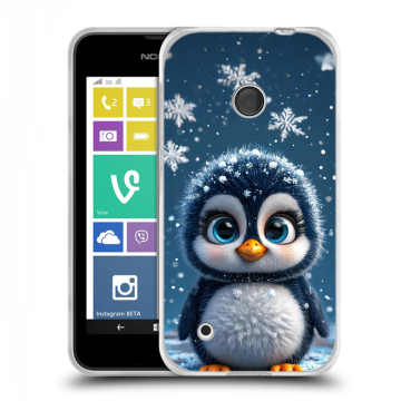 Пластиковый чехол на Nokia Lumia 530 с принтом Новый год