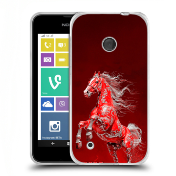 Пластиковый чехол на Nokia Lumia 530 с принтом Новый год
