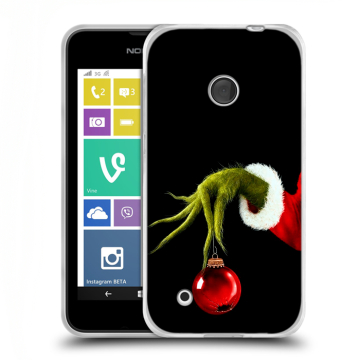 Пластиковый чехол на Nokia Lumia 530 с принтом Новый год Гринч