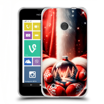 Пластиковый чехол на Nokia Lumia 530 с принтом Новый год