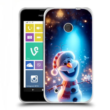 Пластиковый чехол на Nokia Lumia 530 с принтом Новый год