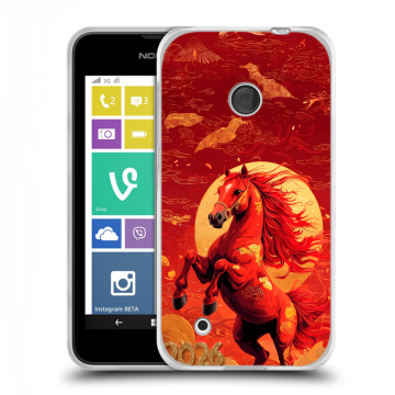 Пластиковый чехол на Nokia Lumia 530 с принтом Новый год
