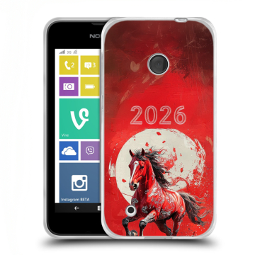 Пластиковый чехол на Nokia Lumia 530 с принтом Новый год