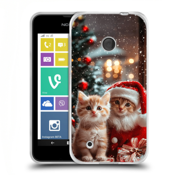 Пластиковый чехол на Nokia Lumia 530 с принтом Новый год