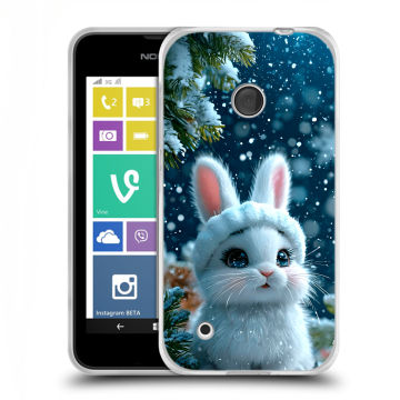 Пластиковый чехол на Nokia Lumia 530 с принтом Новый год
