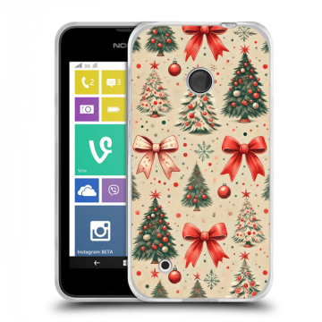 Пластиковый чехол на Nokia Lumia 530 с принтом Новый год